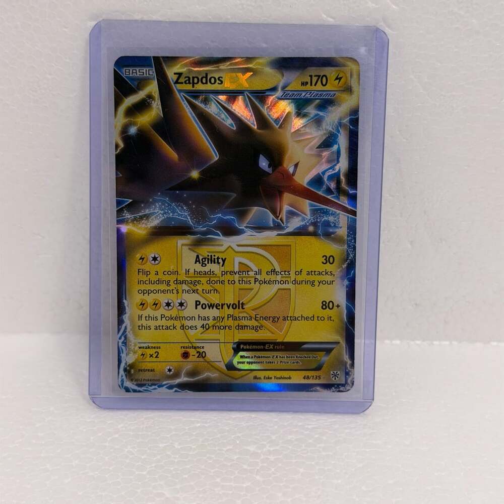 Pokemon Zapdos EX 48/135 Plasma Storm Ultra Rare Holographic Card